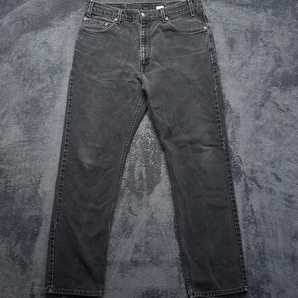 Vintage Levi's 505 Jeans Mens 36x34 Black Regular Fit Straight Leg (36x33)
